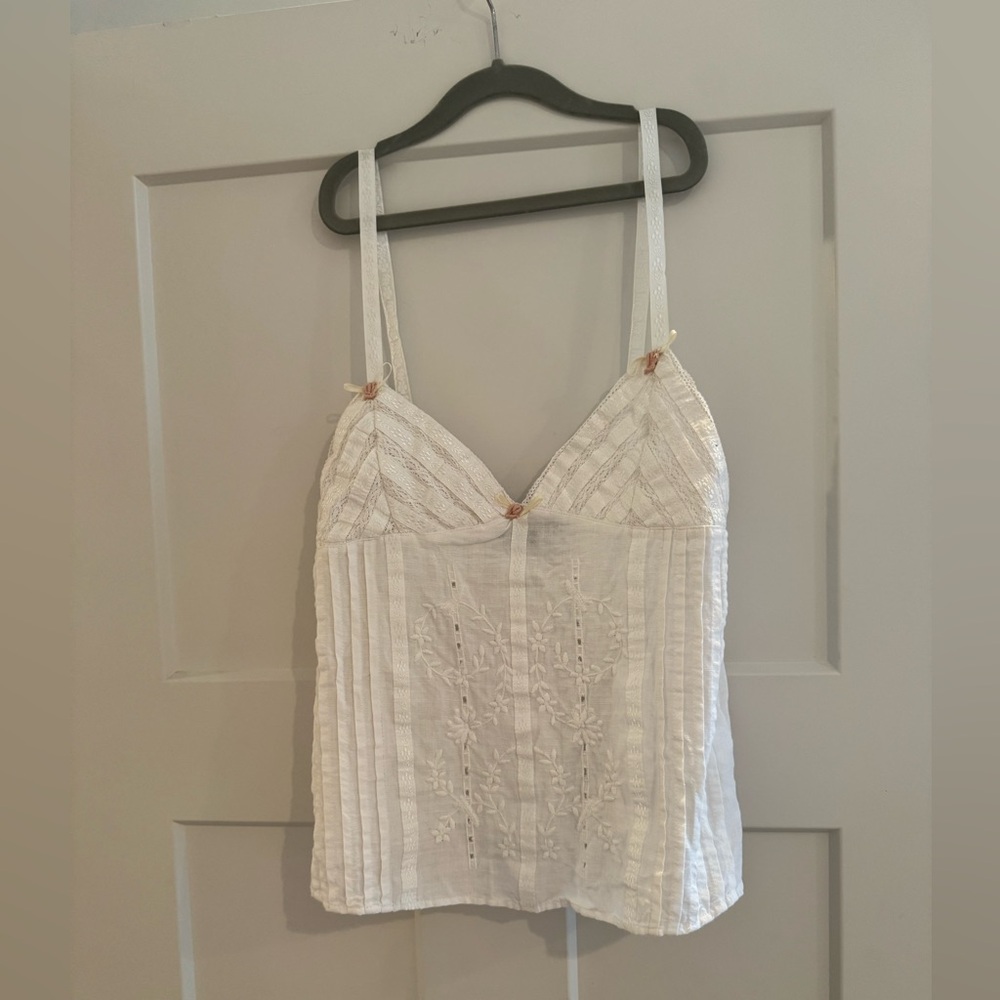 Zara White Lace Top